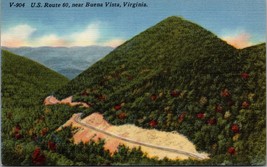 US Route 60 Buena Vista Virginia Postcard Unposted - £7.98 GBP