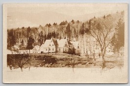 RPPC Large Home Or Resort Barns Above Lake c1920 Real Photo Postcard E36 - £7.47 GBP