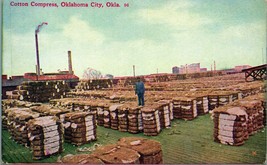 Cotton Compress Oklahoma City OK Oklahoma UNP DB Postcard D9 - £2.30 GBP