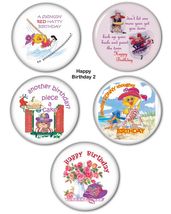 Red Hat Hi Society Birthday Button Magnet combo 5 pc (2 - $8.99