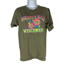 Wisconsin Dells Graphic T-Shirt S Anvil Recycled Cotton/Polyester Blend - £14.50 GBP