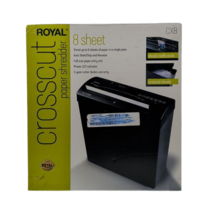 Royal CX8 8 Sheet Crosscut Shredder 3 Gallon Pullout Bin for Home Office... - $35.96