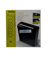 Royal CX8 8 Sheet Crosscut Shredder 3 Gallon Pullout Bin for Home Office... - $35.96