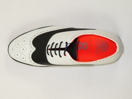 Men's Shoes The Priority L TAYNO Leather Wingtip Dressy Sneaker White/Black image 6