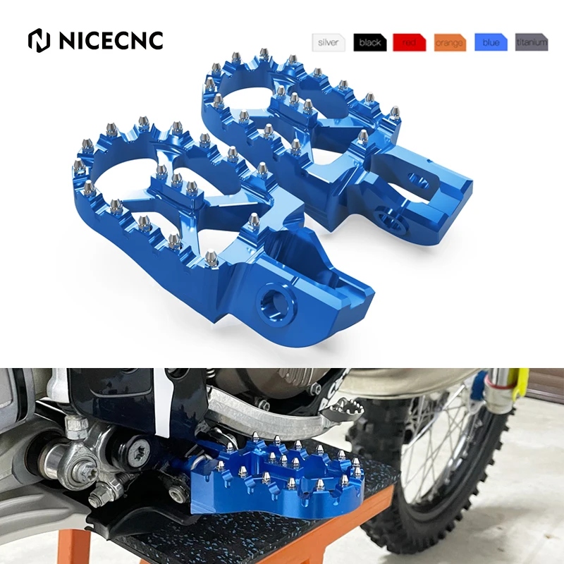 NICECNC 57mm Foot Pegs FootRest Footpegs Rests Pedals For Husqvarna TE 3... - $39.66+