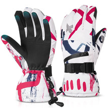 Atercel Ski Gloves Touch Screen Waterproof Insulation unisex RED Medium ... - £9.01 GBP