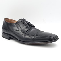 Stacy Adams Men Square Bicycle Toe Derby Oxfords Size US 11M Black Leather - £14.12 GBP