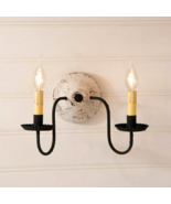 Ashford  wall Sconce in vintage white - double light - $239.34 CAD