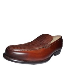 Genuine Leather Brown Rounded Toe Men Classical Men Moccasin Loafer SlipOn Shoes - £119.46 GBP+