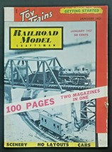 Railroad Model Craftsman Magazine January 1957 Scenery HO Layouts Cars  U88 - £7.86 GBP