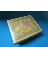 REUGE WOODEN MUSIC BOX MADE IN SWISS SYSTEM BOX IN ITALY INLAY FLOWERS  - €54,03 EUR