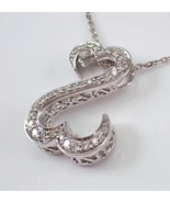 2Ct Rund Echt Moissanit Anhänger Offenes Herz 14k Weiß Vergoldet Gratis ... - $123.69