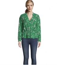 NWT Cupcakes and cashmere Womens Green Blouse Floral XS - £18.49 GBP