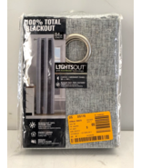 Fairfax Black 38 in. W x 84 in. L Grommet 100% Blackout Curtain 1-Panel ... - $17.72