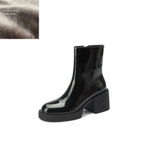  winter women shoes genuine leather women boots platform chunky boots women solid women thumb200