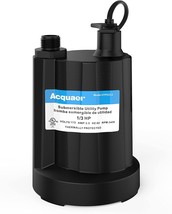 Acquaer 1/3 Hp Submersible Water Pump 2160Gph Sump Pump Thermoplastic Utility - £66.77 GBP