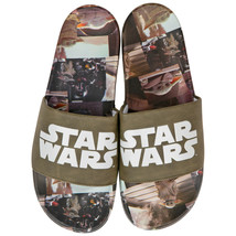 Star Wars Logo with The Child from the Mandalorian Scenes Sandal Slides ... - $21.99