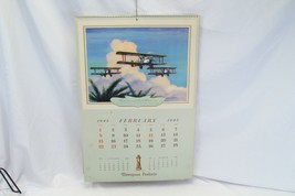 Thompson Products Large 1942 Calendar Charles Hubbell Aviation Dawn of W... - $45.07