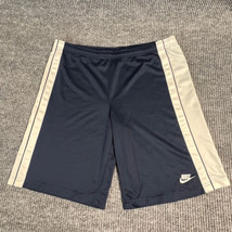 Nike Sportswear Shorts Mens XL Navy White Woven Drawstring Basketball Athletic - £14.36 GBP