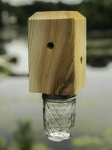 Trim Carpenter Quality Wood Boring Bee Trap!  TOP SELLER 100% Solid CEDAR!! - £15.78 GBP