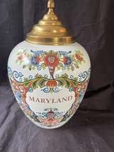 Antico Delft Holland Grande Policromo Tabacco Jar. Segnato Parte Inferiore - $401.35