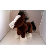 Ganz Brown &amp; White Clydesdale Pony 9&quot; Plush Excellent - $9.45 CAD