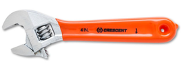 ADJ WRENCH,4&quot;,CHROME,CUSH GRIP,CARDED - $18.37