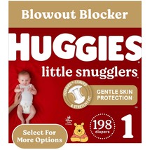 Baby Diapers Size 1 (8-14 lbs), 198ct, Huggies Little Snugglers Newborn Diapers - $89.99