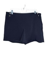 Ann Taylor Relaxed Side-Button Shorts Navy Blue Women Size 12 Sailor Nau... - $14.96