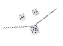Sterling Silver Cubic Zirconia Round Solitaire - $109.95