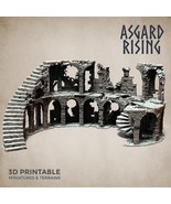 3D Printed Asgard Rising Stone Construction Ruins Ruined Modular Set 28m... - $296.90+