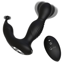 360 Rotating Anal Vibrator Prostate Massager, Rechargeable Anal Beads Butt Plug  - £39.83 GBP