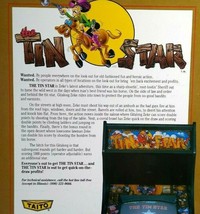 Tin Star Arcade Flyer Original 1984 Video Game Western Cowboy Artwork Vintage - £13.48 GBP