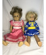 American Girl Pleasant Company Doll Lot Of 2 Cheerleader &amp; Pink Dress - $95.00