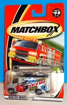 Matchbox On The Road Again Series #98 TV News Truck Silver w/ 2000 Logo - $4.00