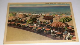 Postcard The Famous Cavalier Hotel Beach Club, Virginia Beach VA Umbrell... - £5.43 GBP