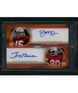 2024 Topps Chrome Joe Montana/Jerry Rice Dual Autograph Card #21/25 49ers - $1,286.99