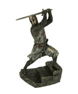Scratch &amp; Dent Templar Knight Wielding Double Handed Sword Statue - £77.85 GBP