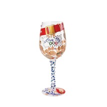 Lolita Pet Wine Glass Love My Dog #4054092 15 oz Gift Boxed 9" High Collectible image 1