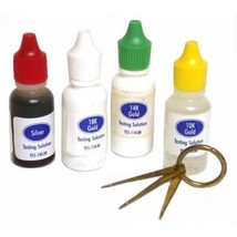 Gold Acid Test 10K, 14K, 18K &amp; Silver with Testing Needles Jewelers Tool... - $55.49