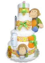 Baby Monkey Diaper Cake 4 Tier or 5 Tier - £102.82 GBP
