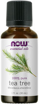 NOW FOODS 100% Pure Tea Tree Oil 1 oz (30 ml) Melaleuca alternifolia, 100% Pure - £14.32 GBP