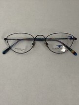 Vtg New Dakota Smith Eyeglasses 1438 Abilene Antique Blue 3396 48-20-135 Steel - £26.88 GBP