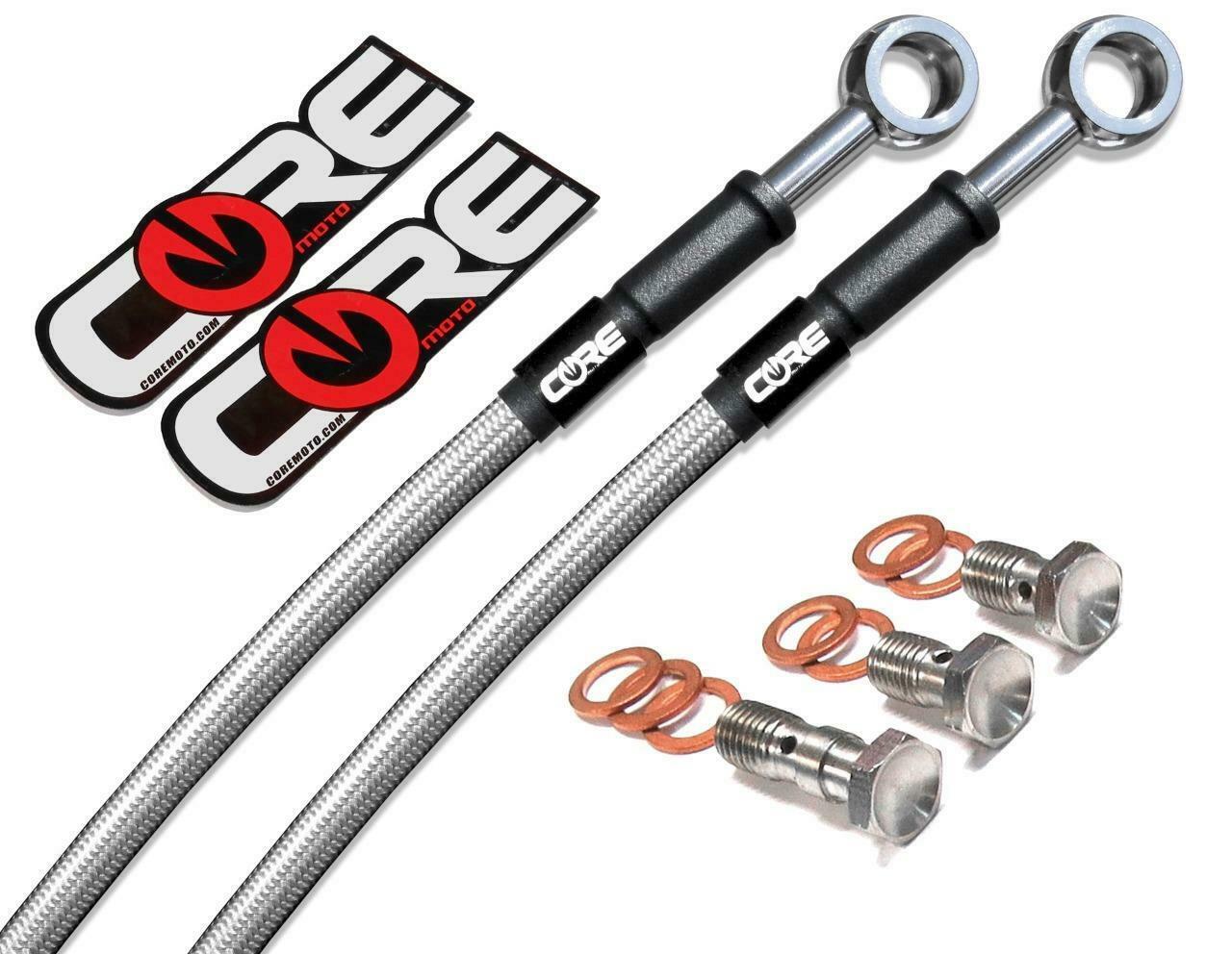 Honda Grom (Non-ABS) Brake Lines 2016-2025 Natural Front Rear Stainless ... - $131.77