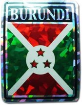 RFCO Wholesale Lot 6 Burundi Country Flag Reflective Decal Bumper Sticker Best G - £7.15 GBP
