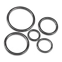 50 Pcs Gun Black Assorted Multi-Purpose Metal O Rings For Belts Hardware... - £15.71 GBP