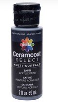 Delta Ceramcoat Select Multi-Surface Satin Paint, 04038 Charcoal Black, ... - £2.74 GBP