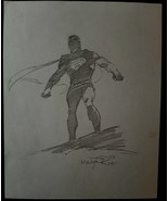 VAL MAYERIK:FAME 70,S ARTIST (SUPERMAN) SKETCH ARTSKETCH ART - £301.87 GBP