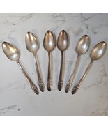 1847 Rogers Bros FIRST LOVE (IS) Silverplate 6&quot; Spoons Set of 6  - €8,43 EUR