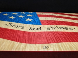 Elie Bleu Stars & Stripes "  Cigar Humidor 110 Count NIB Made in France image 10